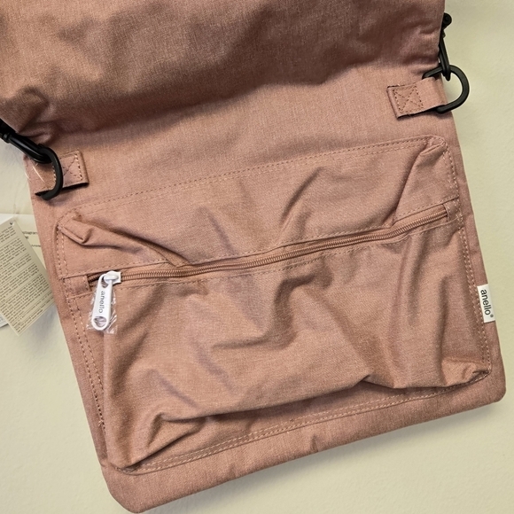 Annelo 2-way foldable shoulder bag Nude Pink - Picture 8 of 14